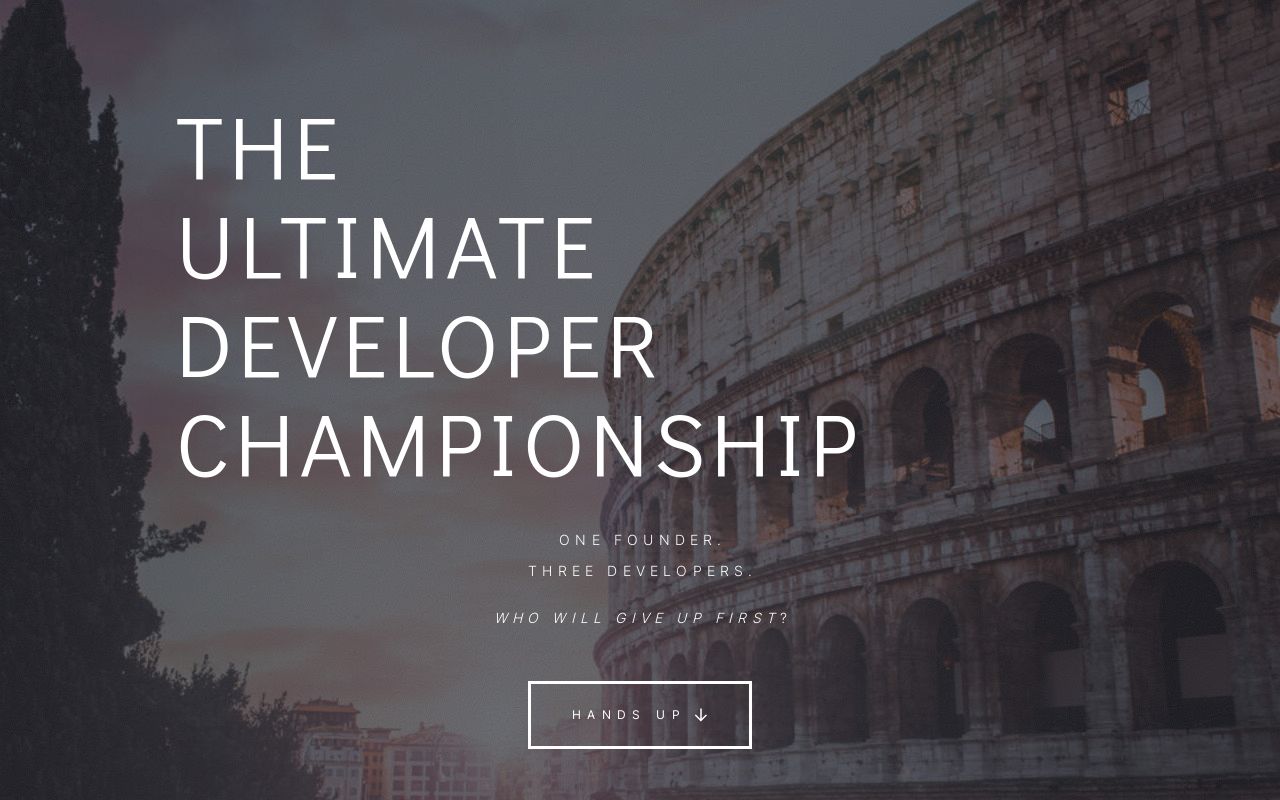 The Ultimate Developer Championship